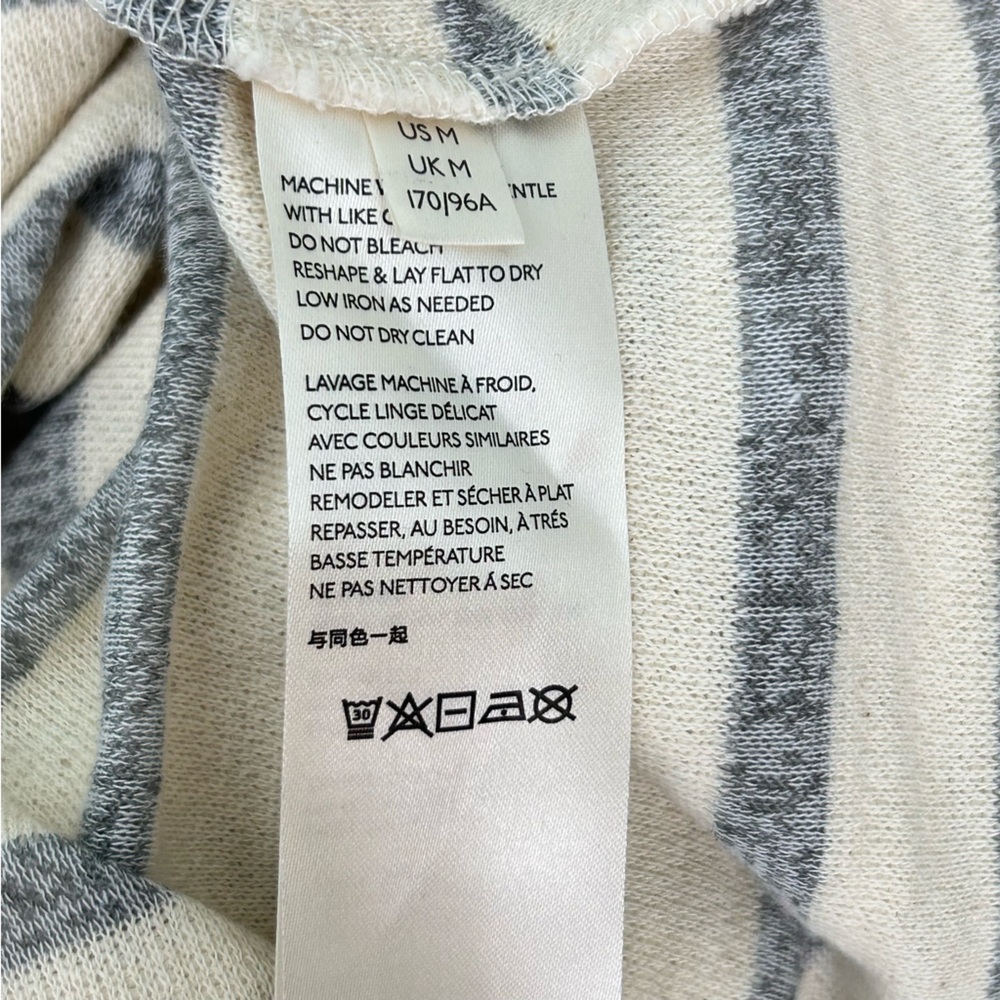 Maeve by Anthropologie Astor Faux Fur Trimmed Striped Pullover Top - Picture 10 of 12